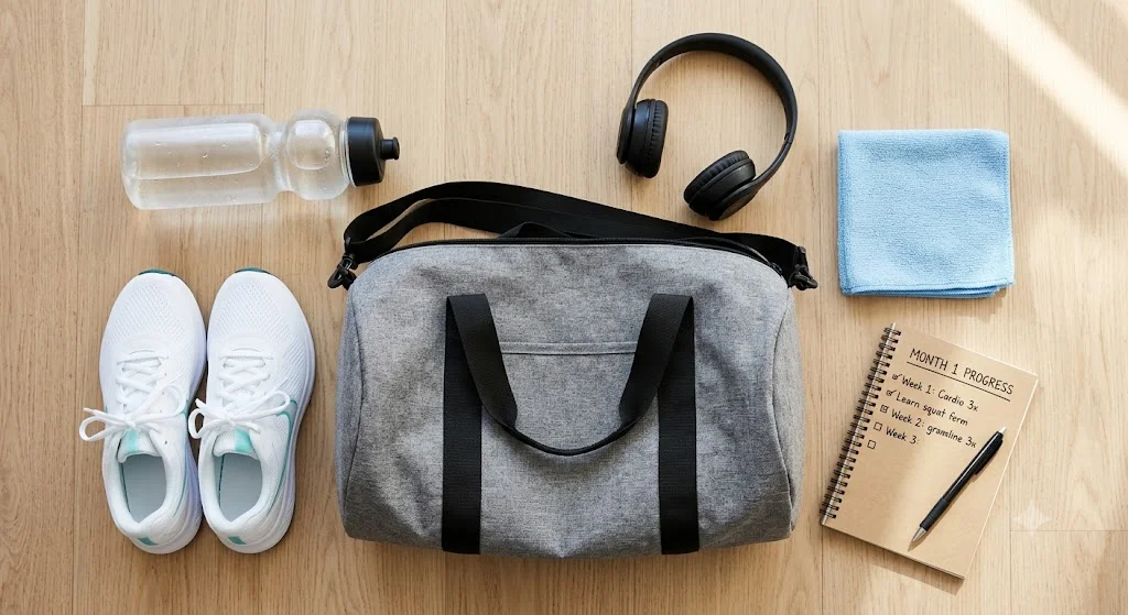 beginner gym bag essentials for first month