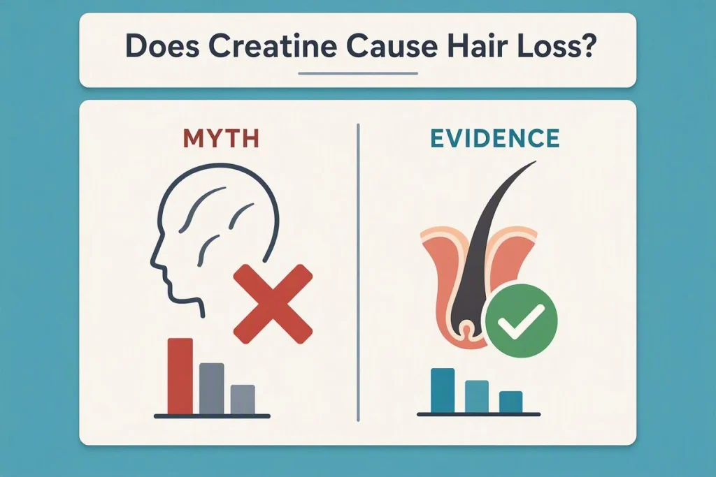 creatine hair loss myth and research