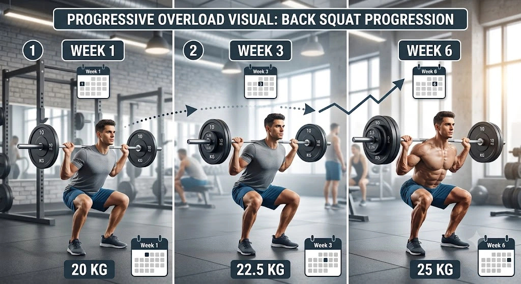 progressive overload weight progression in the gym